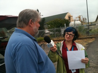 Oregon Public Broadcasting interviews ILWU Local 8 member Jim Daw, July 18, 2012