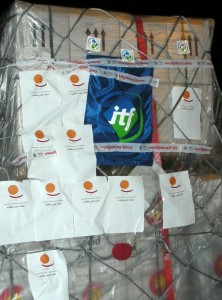 ITF union packages bound for Gaza