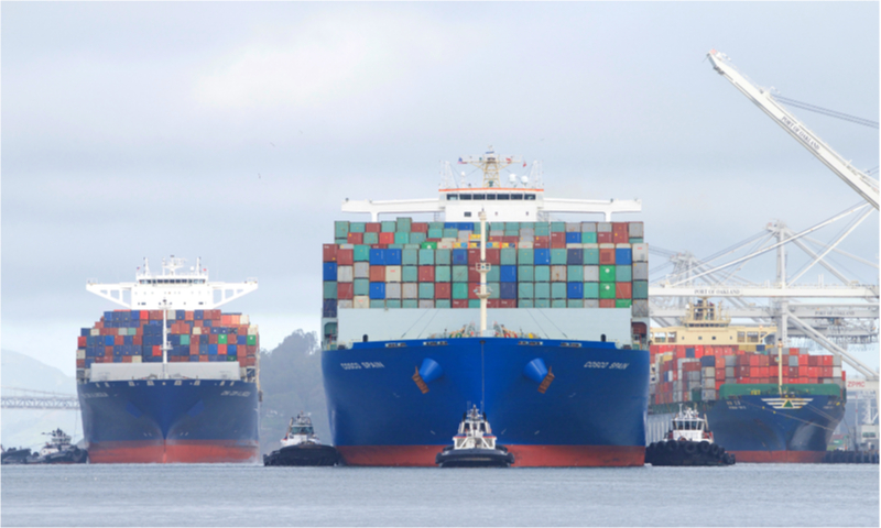 Port of Oakland cargo volume up while vessel congestion continues