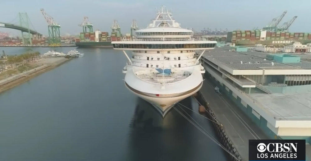 Princess Launches First Cruise Ship Since Start Of Pandemic Out Of Port of Los Angeles