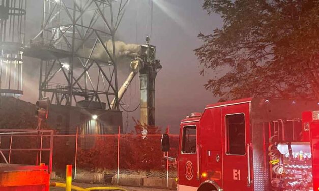 Fire damages Port of Vancouver USA grain elevator